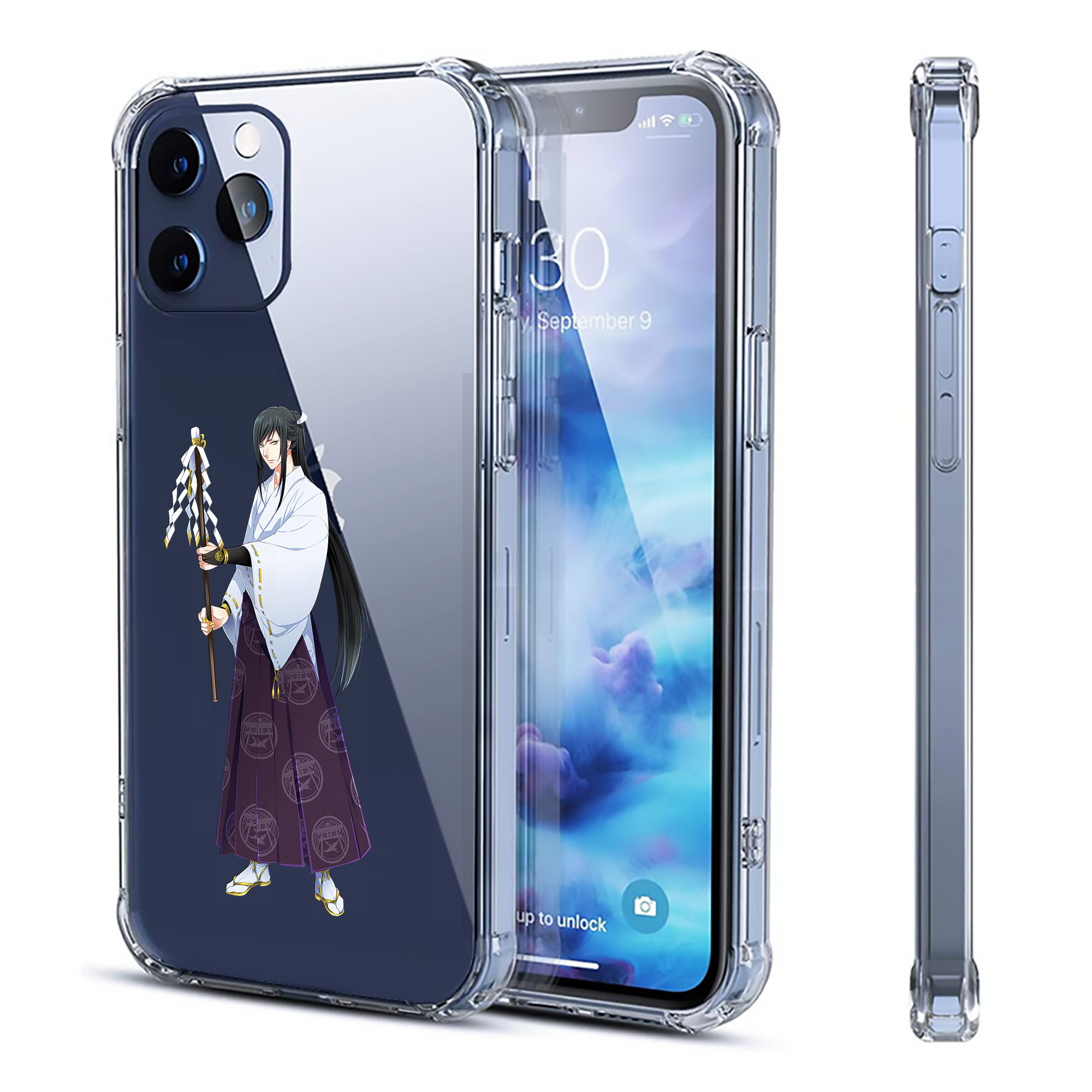 （画像用） 刀剣乱舞 Touken Ranbu 【iPhone 12シリーズ対応】透明スマホケース（クリアソフトケース）